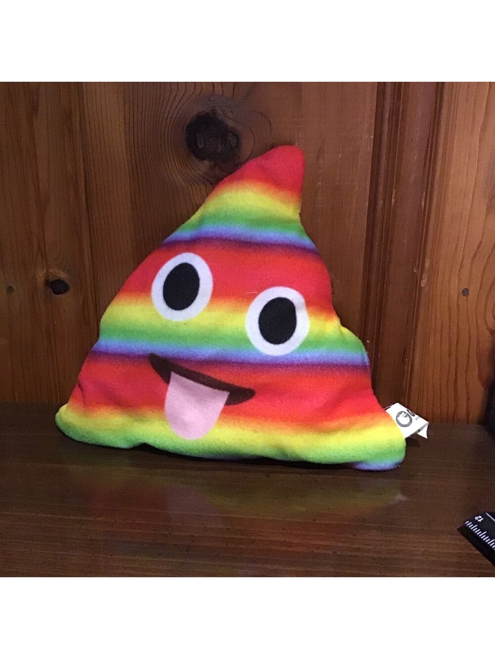 Goffa Emoji Rainbow Poop Striped Plush Stuffed 7.5β